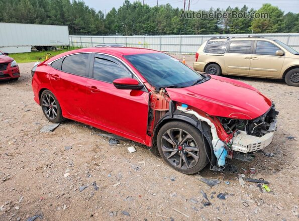 2HGFC2F86KH531228 2019 HONDA CIVIC Red Առջևի աջ