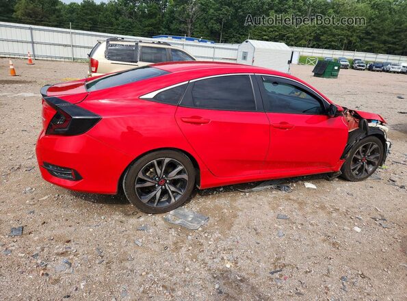 2HGFC2F86KH531228 2019 HONDA CIVIC Red Հետևի աջ