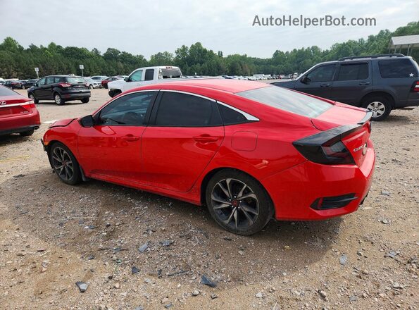 2HGFC2F86KH531228 2019 HONDA CIVIC Red Հետևի ձախ
