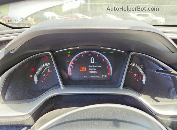 2HGFC2F86KH551138 2019 HONDA CIVIC Silver Вид щитка приладів