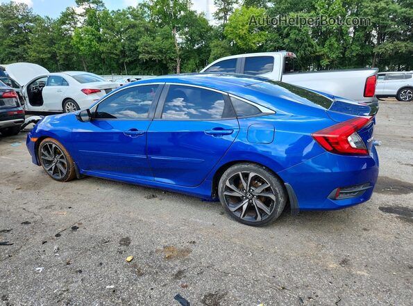 2HGFC2F86LH520215 2020 HONDA CIVIC Blue Задня ліва чверть
