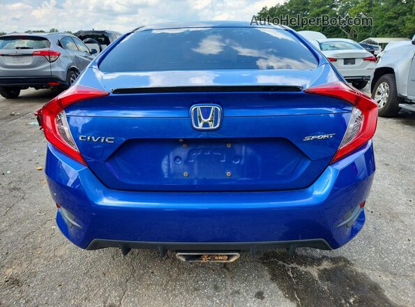 2HGFC2F86LH520215 2020 HONDA CIVIC Blue Вид ззаду