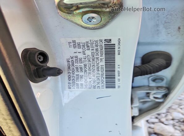 2HGFC2F86LH520618 2020 HONDA CIVIC White ძრავის განყოფილების ხედი