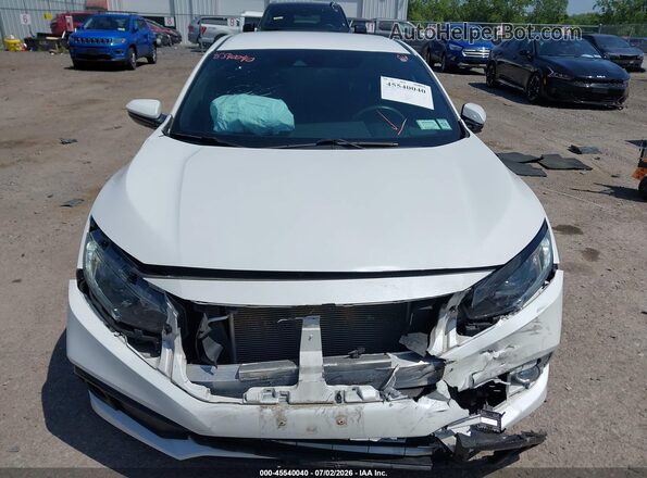 2HGFC2F86LH535216 2020 HONDA CIVIC White Widok zestawu wskaźników