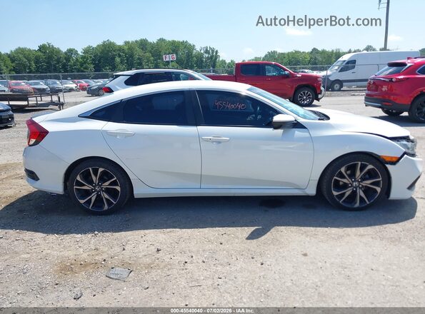 2HGFC2F86LH535216 2020 HONDA CIVIC White Widok wnętrza z tyłu