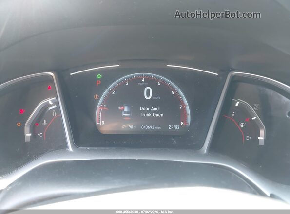 2HGFC2F86LH535216 2020 HONDA CIVIC White Widok tylnych siedzeń
