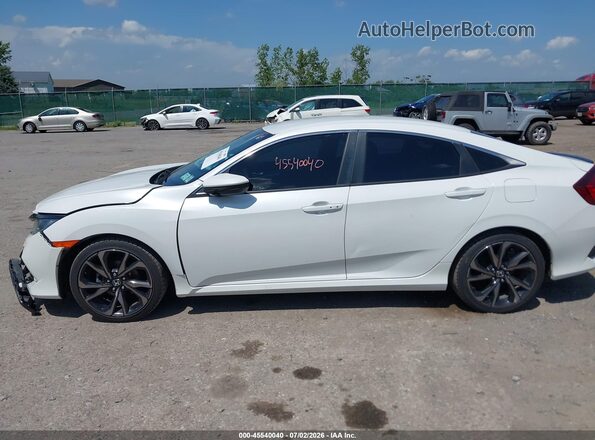 2HGFC2F86LH535216 2020 HONDA CIVIC White Widok wnętrza 360 stopni
