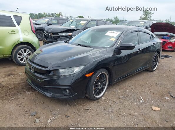2HGFC2F86LH590250 2020 HONDA CIVIC Black Передня ліва чверть