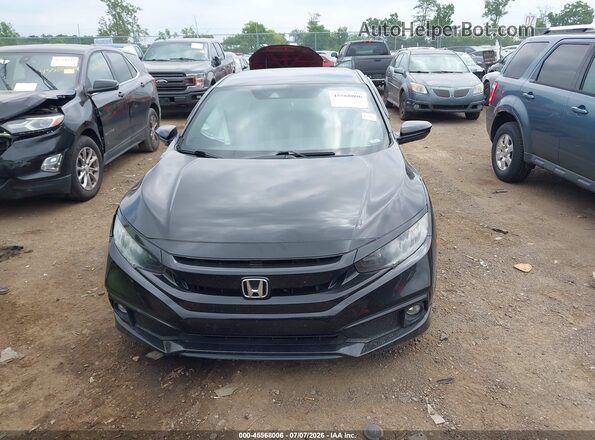 2HGFC2F86LH590250 2020 HONDA CIVIC Black Вид панелі приладів