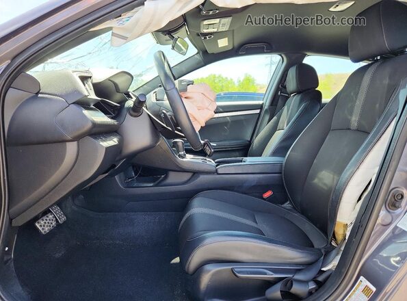 2HGFC2F86LH593908 2020 HONDA CIVIC Gray წინა სალონის ხედი