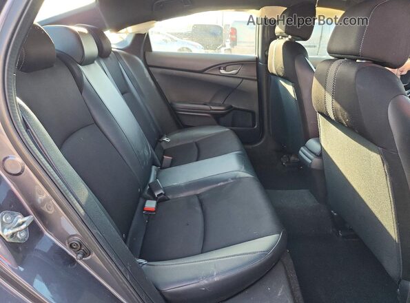 2HGFC2F86LH593908 2020 HONDA CIVIC Gray უკანა სავარძლების ხედი