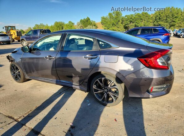 2HGFC2F86LH593908 2020 HONDA CIVIC Gray უკანა მარცხენა
