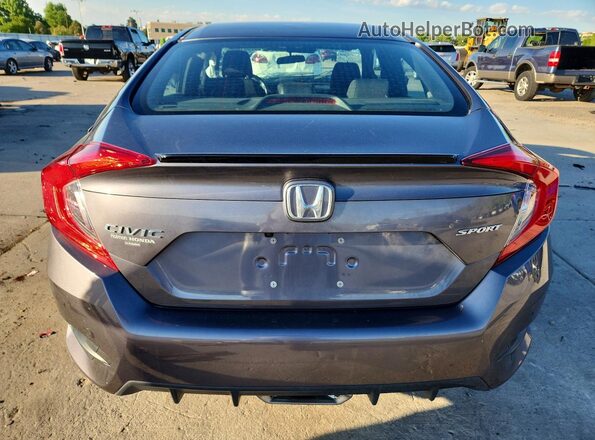 2HGFC2F86LH593908 2020 HONDA CIVIC Gray უკანა ხედი