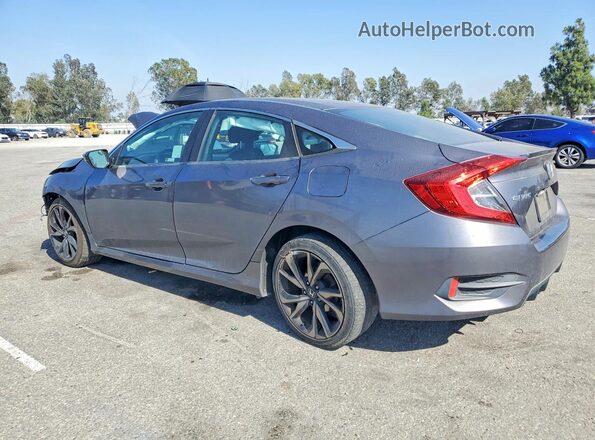 2HGFC2F86LH597604 2020 HONDA CIVIC Серый Задняя левая четверть