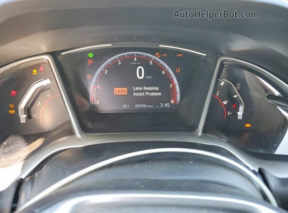2HGFC2F86LH597604 2020 HONDA CIVIC Серый Вид щитка приборов