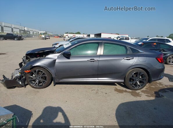 2HGFC2F86MH528459 2021 HONDA CIVIC Серый Панорамный вид салона 360°