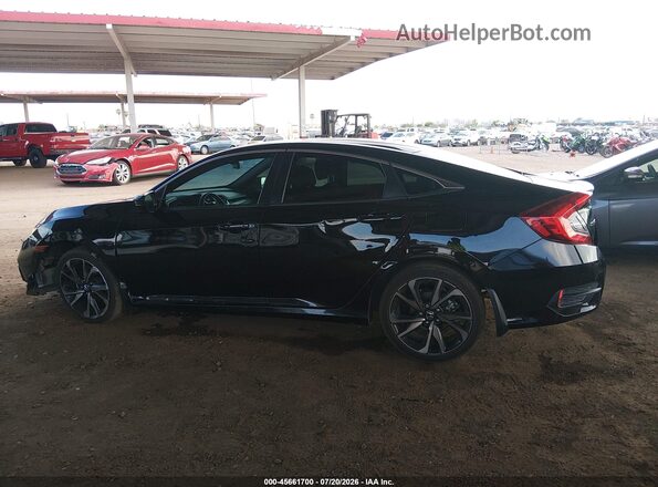 2HGFC2F86MH555869 2021 HONDA CIVIC Черный Вид задней части салона