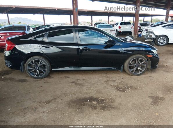 2HGFC2F86MH555869 2021 HONDA CIVIC Черный Вид щитка приборов