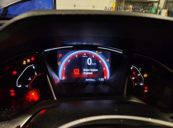 2HGFC2F87KH030820 2019 HONDA CIVIC Gray Սարքավորումների վահանակի տեսք