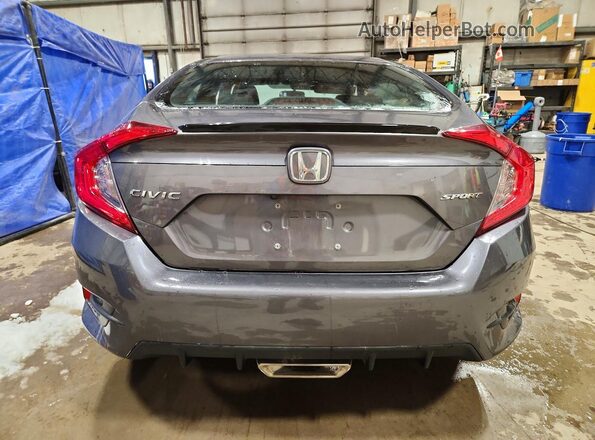 2HGFC2F87KH030820 2019 HONDA CIVIC Gray Հետևի տեսք
