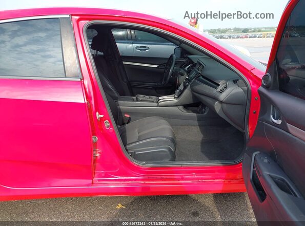 2HGFC2F87KH564268 2019 HONDA CIVIC Красный Вид салона спереди