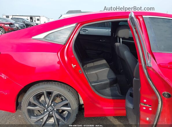 2HGFC2F87KH564268 2019 HONDA CIVIC Красный Вид наклейки с VIN-кодом