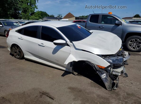 2HGFC2F87KH592443 2019 HONDA CIVIC White Передня права чверть