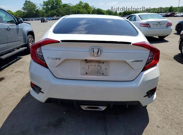 2HGFC2F87KH592443 2019 HONDA CIVIC White Вид ззаду