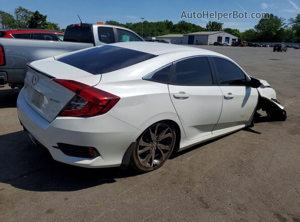 2HGFC2F87KH592443 2019 HONDA CIVIC White Задня права чверть