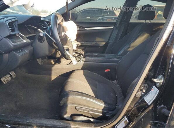 2HGFC2F87KH598792 2019 HONDA CIVIC Black Widok wnętrza z przodu