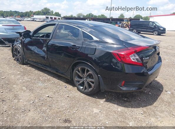 2HGFC2F87KH604705 2019 HONDA CIVIC Black უკანა მარცხენა