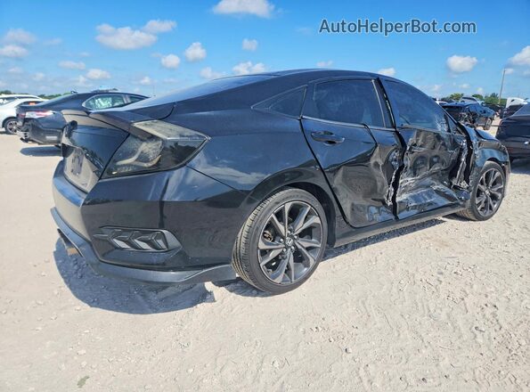 2HGFC2F87LH533233 2020 HONDA CIVIC Black Trasero derecho