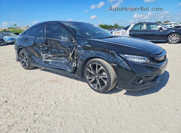 2HGFC2F87LH533233 2020 HONDA CIVIC Black Delantero derecho