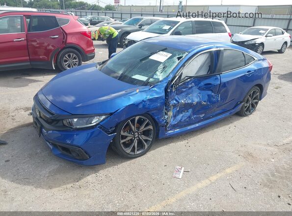 2HGFC2F87LH538772 2020 HONDA CIVIC Blue Front left