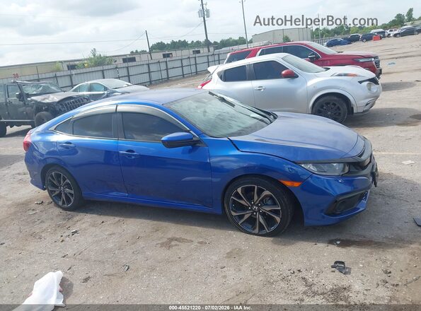 2HGFC2F87LH538772 2020 HONDA CIVIC Blue Rear interior view