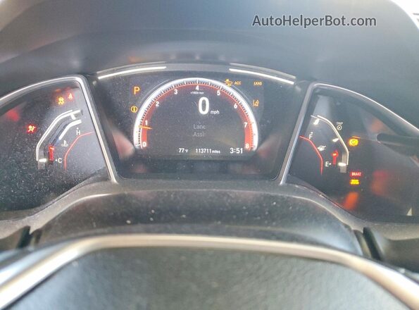 2HGFC2F87LH549450 2020 HONDA CIVIC Gray Widok zestawu wskaźników