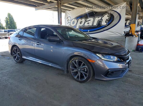 2HGFC2F87LH549450 2020 HONDA CIVIC Gray Przód prawy