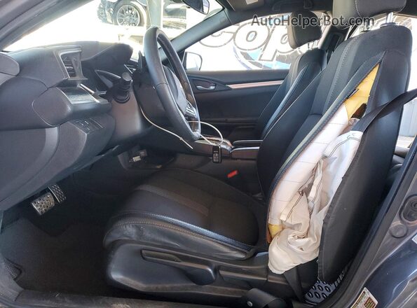 2HGFC2F87LH549450 2020 HONDA CIVIC Gray Widok wnętrza z przodu