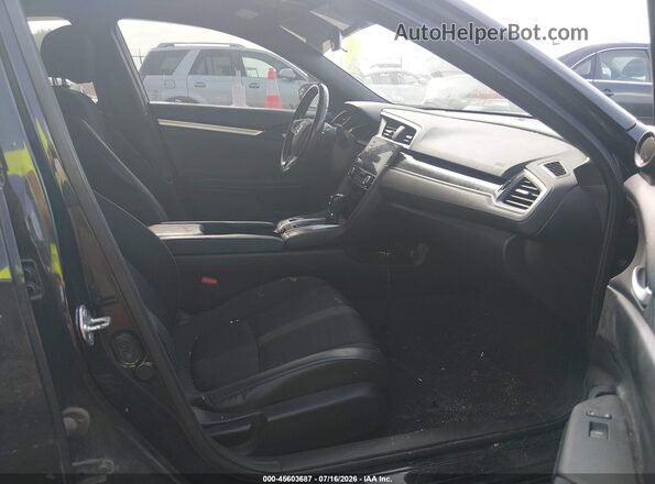2HGFC2F87LH593724 2020 HONDA CIVIC Черный Вид салона спереди