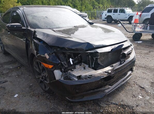 2HGFC2F87LH593724 2020 HONDA CIVIC Черный Вид спереди