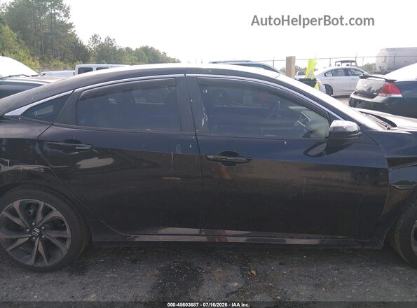2HGFC2F87LH593724 2020 HONDA CIVIC Черный Вид задней части салона