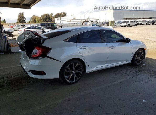 2HGFC2F87MH504736 2021 HONDA CIVIC White Trasero derecho