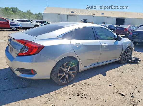 2HGFC2F87MH506907 2021 HONDA CIVIC Silver Rear right