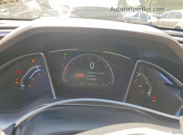 2HGFC2F87MH506907 2021 HONDA CIVIC Silver Instrument cluster view