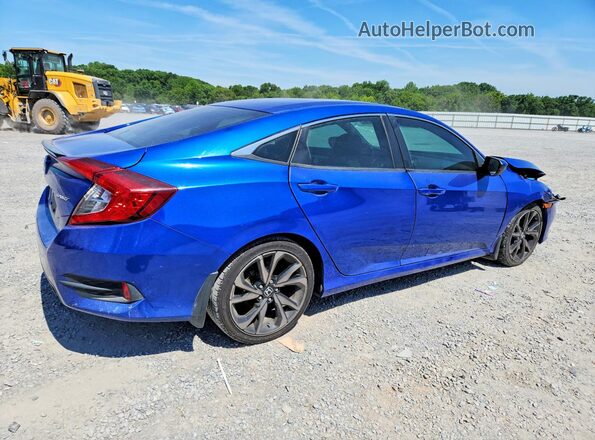 2HGFC2F87MH518636 2021 HONDA CIVIC Blue Tył prawy