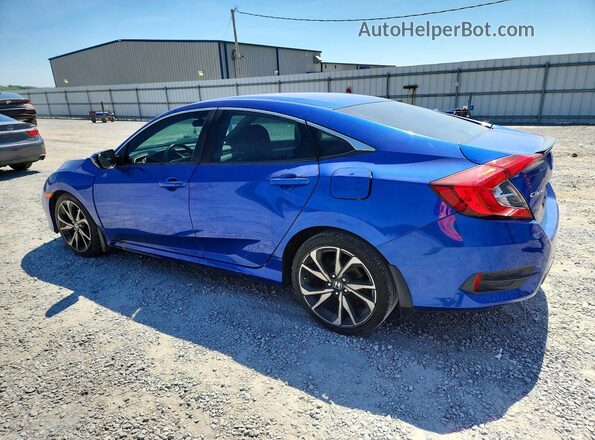 2HGFC2F87MH518636 2021 HONDA CIVIC Blue Tył lewy