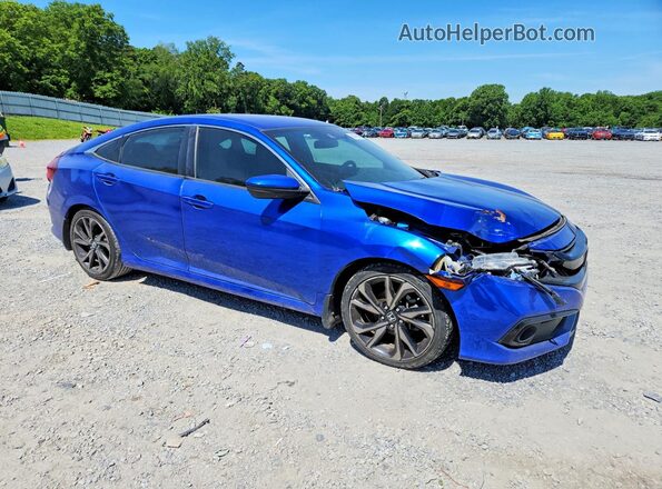 2HGFC2F87MH518636 2021 HONDA CIVIC Blue Przód prawy