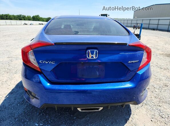 2HGFC2F87MH518636 2021 HONDA CIVIC Blue Widok z tyłu