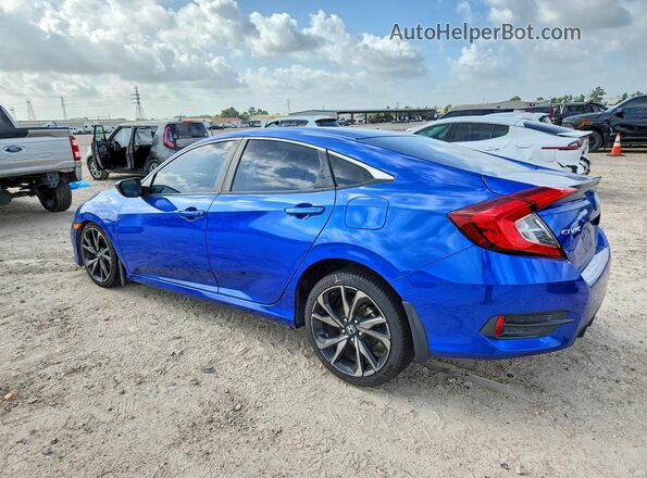 2HGFC2F87MH521293 2021 HONDA CIVIC Blue უკანა მარცხენა
