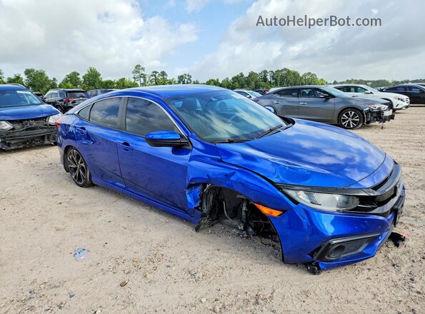 2HGFC2F87MH521293 2021 HONDA CIVIC Blue წინა მარჯვენა